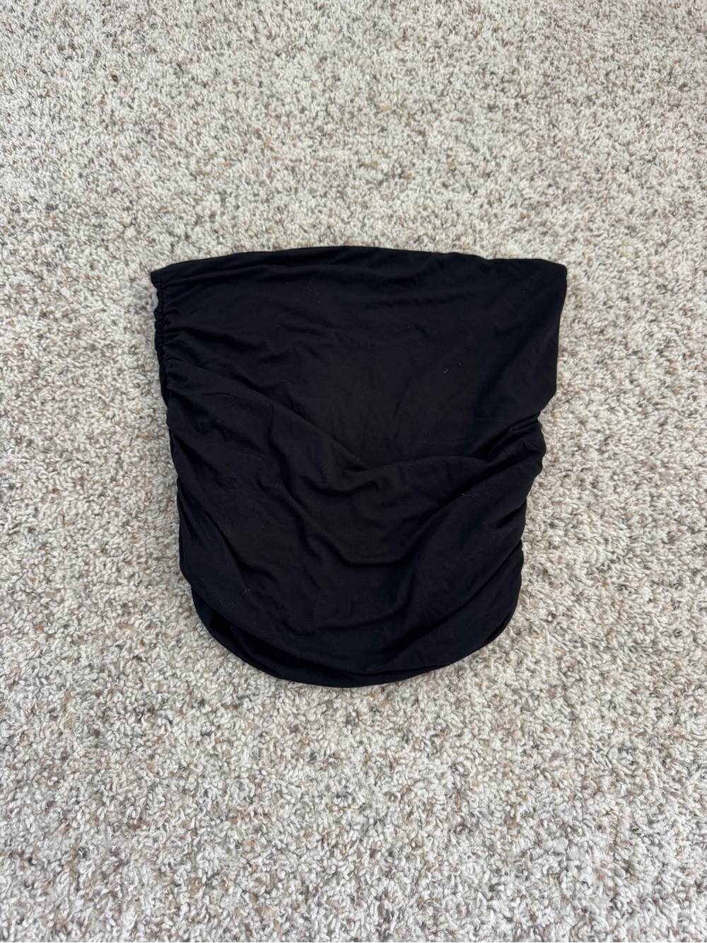 a new day Black Strapless Ruched Tube Top